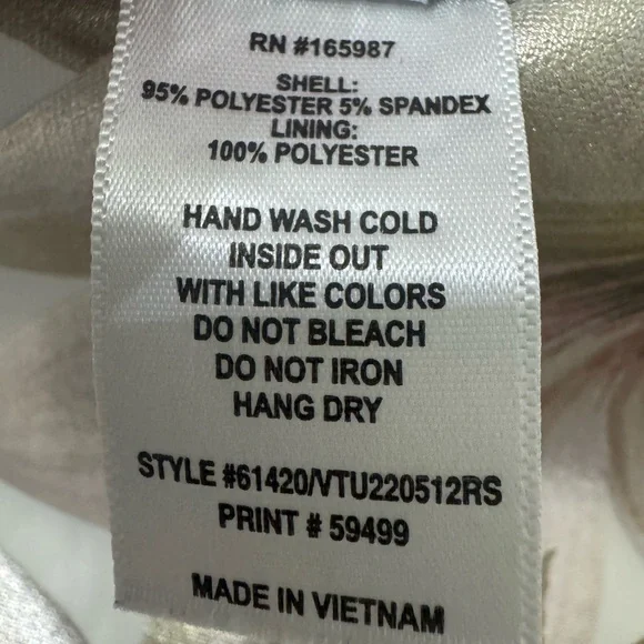 Alexa B Nites Floral Cocktail Dress with Metallic Color Flowers - Picture 9 of 10